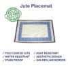 Placematt Jute (Blue) - Image 4