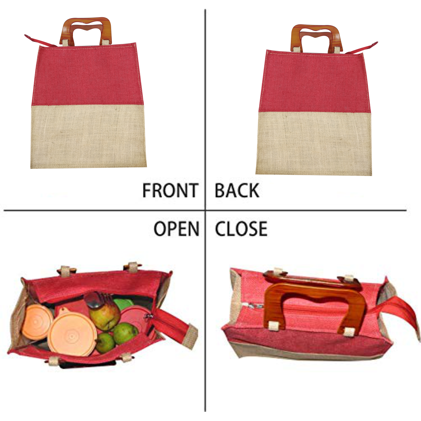 Buy H&B Jute Bag for Shopping - Printed Jute Bag | Shoulder Bag | Shoppers  Tote | Jute Bag Big Size | Grocery Bag | eco Friendly Bags for Shopping -  Cute