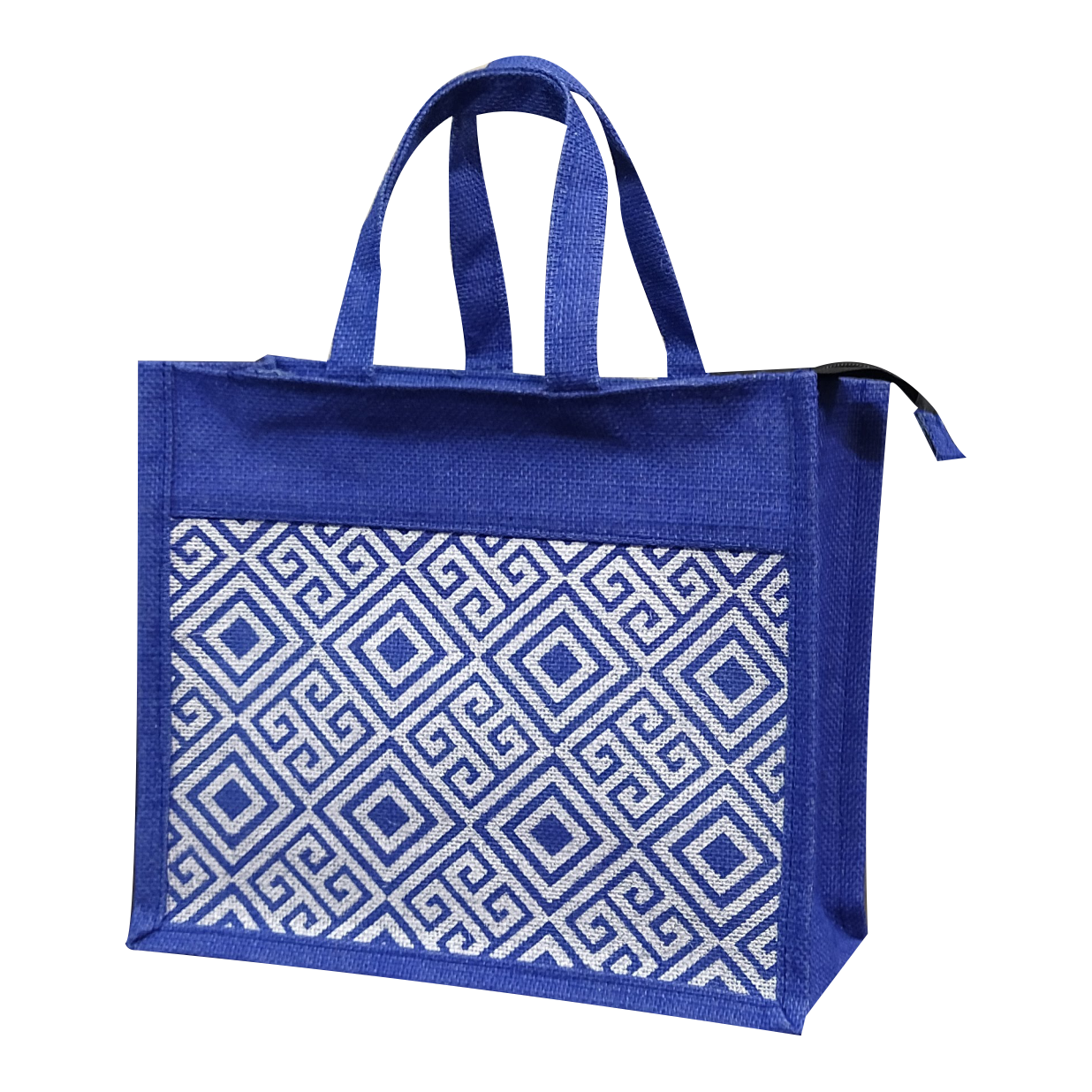 CQ Jute Blue Lunch Bag